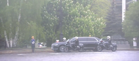 Обновленный Aurus Senat и тяжелые мотоциклы Aurus Merlon показали на инаугурации Владимира Путина