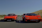 Битва икон суперкаров 1980 х годов Lamborghini Countach и Ferrari Testarossa  видео