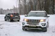 На кроссоверах Ford по земле Архангельской