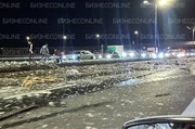 Водители спровоцировали хаос под Казанью  собирая пиво из опрокинувшейся фуры