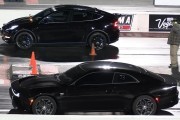 Драма в дрэг-рейсинге: Электрический Dodge Charger неожиданно проиграл Tesla Model Y на четверти мили